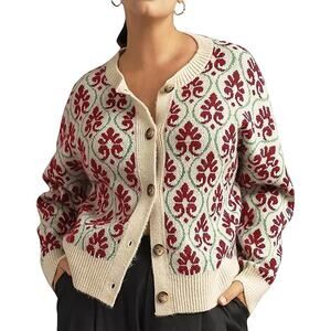 Floral Cardigan Sweaters for Women -size S-NEW